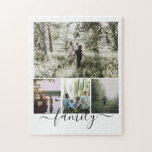 Personalized Photo and Text Photo Collage Family Jigsaw Puzzle<br><div class="desc">Make a Personalized family Photo keepsake jigsaw  - puzzle from Ricaso - add your own photos and text - photo collage keepsake gifts</div>