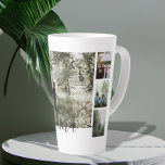 Personalized Photo and Text Photo Collage Family Latte Mug<br><div class="desc">Make a Personalized family Photo keepsake latte mug from Ricaso - add your own photos and text - photo collage keepsake gifts</div>