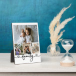 Personalized Photo and Text Photo Collage Family Plaque<br><div class="desc">Make a Personalized family Photo keepsake Plaque from Ricaso - add your own photographs - photo collage keepsake gifts</div>
