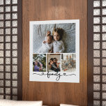 Personalized Photo and Text Photo Collage Family Poster<br><div class="desc">Make a Personalized family Photo keepsake wall art  - Poster Print from Ricaso - add your own photographs - photo collage keepsake gifts</div>