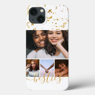 Personalized Photo and Text Photo Collage Friends iPhone 13 Case