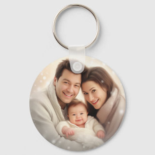 Personalized Photo and Text Photo Collage Keychain