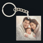Personalized Photo and Text Photo Collage Keychain<br><div class="desc">Personalized Photo with Your Favourite Family Photo
Easily add your images to this keychain template. this model allows for a different photo on the front and back of the keychain. Great gift for family,  friends,  parents,  grandparents,  wife and children.</div>