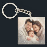 Personalized Photo and Text Photo Collage Keychain<br><div class="desc">Personalized Photo with Your Favourite Family Photo
Easily add your images to this keychain template. this model allows for a different photo on the front and back of the keychain. Great gift for family, friends, parents, grandparents, wife and children.</div>