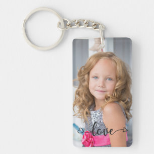 Personalized Photo and Text Photo Collage Keychain