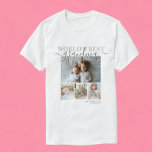 Personalized Photo and Text Photo Collage T-Shirt<br><div class="desc">Make a Personalized Photo keepsake t-shirt from Ricaso - add your own photos and text - photo collage keepsake gifts. Great for anyone,  change text to suit your requirements. World's best Grandma</div>