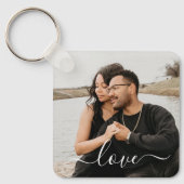 Personalized Photo and Text Photo  Keychain (Front)