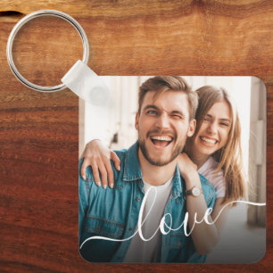 Personalized Photo and Text Photo  Keychain