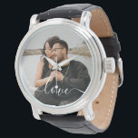 Personalized Photo and Text Photo Watch<br><div class="desc">Make a Personalized Photo keepsake wrist watch from Ricaso - add your own photos and text - photo keepsake gifts</div>