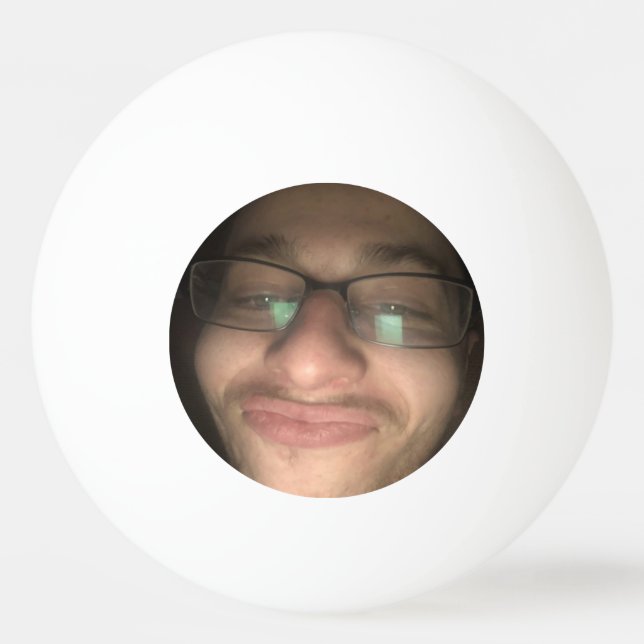 Personalized Photo and Text Ping Pong Ball (Front)