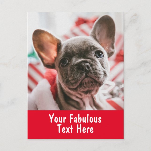 Personalized Photo and Text Postcard (Front)