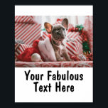 Personalized Photo and Text Poster<br><div class="desc">Personalized Repeating Photo and Text Poster</div>