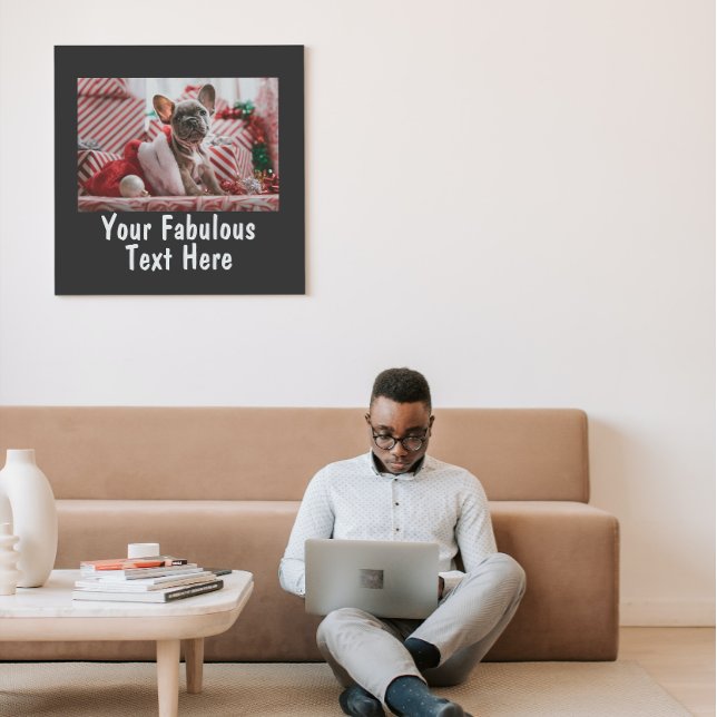 Personalized Photo and Text Print (Creator Uploaded)