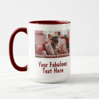 Personalized Photo and Text Red