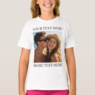 Personalized Photo and Text T-Shirt