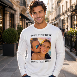 Personalized Photo and Text T-Shirt