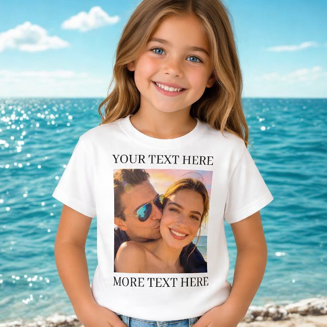 Personalized Photo and Text T-Shirt (Creator Uploaded)