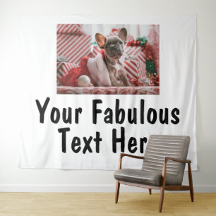 Personalized Photo and Text Tapestry