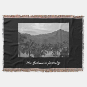 Personalized Photo and Text Throw Blanket