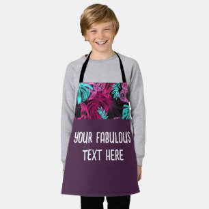 Personalized photo and text tiki apron