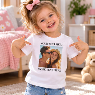 Personalized Photo and Text Toddler T-shirt