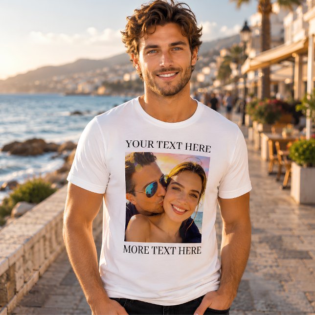 Personalized Photo and Text Tri-Blend Shirt (Creator Uploaded)