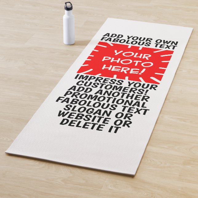 Personalized photo and text Yoga Mats, any colour Mat (In Situ)
