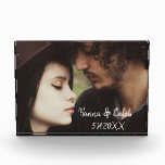 Personalized Photo and Wedding Date Anniversary<br><div class="desc">Romantic gift for an anniversary,  birthday,  Valentine's Day or any romantic occasion. Personalize the picture and text on this photo block. Add your own photo and wedding or anniversary date.</div>