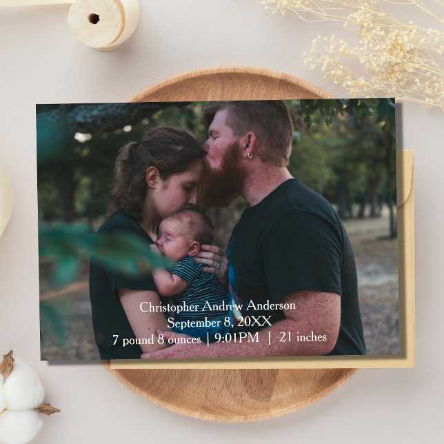 Personalized Photo Baby  Birth Announcement (Creator Uploaded)