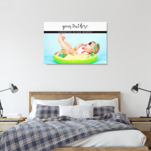 Personalized Photo Baby Love & Name Memories Canvas Print