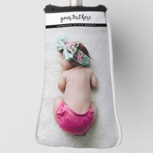 Personalized Photo Baby Love & Name Memories Golf Head Cover