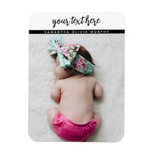 Personalized Photo Baby Love & Name Memories Magnet
