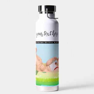 Personalized Photo Baby Love & Name Memories Water Bottle