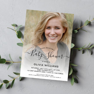Personalized Photo Baby Shower Invitation