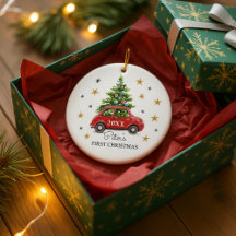 Personalized Photo Baby's First Christmas