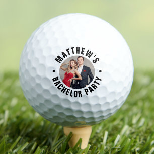 Personalized Photo Bachelor Party Golf Balls