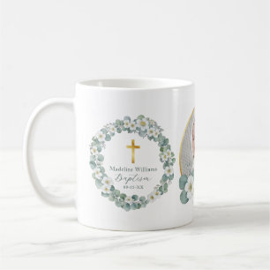 Personalized Photo Baptism Mug Religious Keepsake