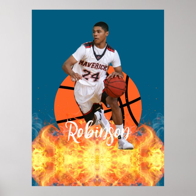Personalized Photo Basketball Player  Poster (Front)