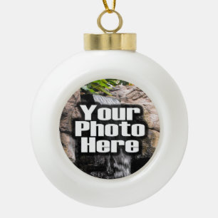 Personalized Photo Bauble Ornament