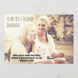 Personalized photo be my invitation