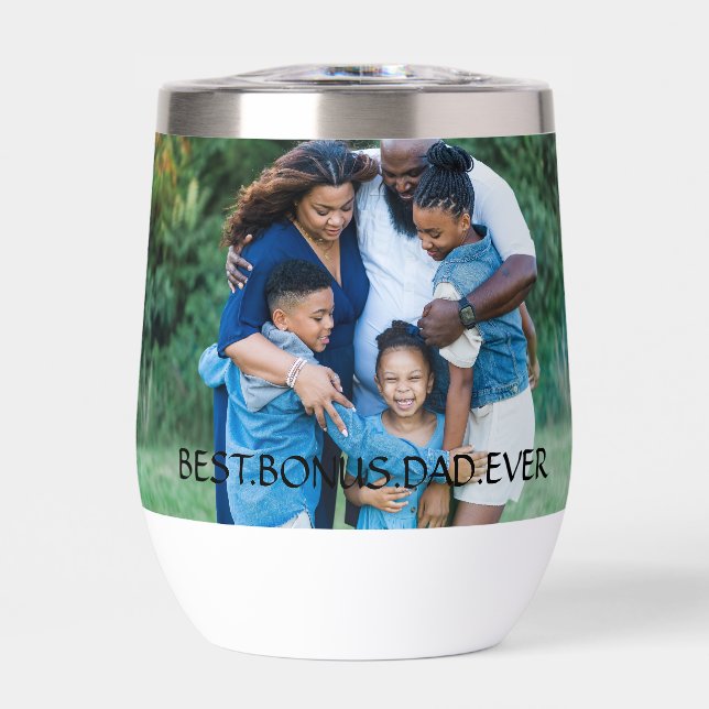 Personalized Photo Best Bonus Dad Ever (Front)