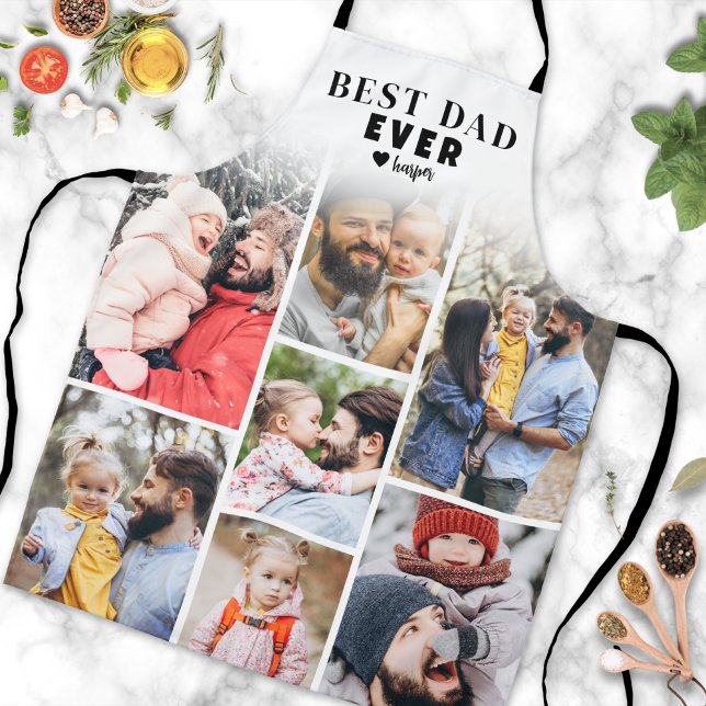 Personalized Photo Best Dad Ever Apron (Personalized Photo Best Dad Ever Apron )