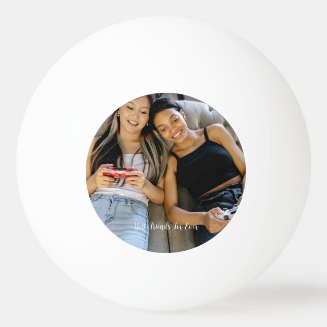 Personalized Photo Best Friends Forever Custom  Ping Pong Ball (Front)