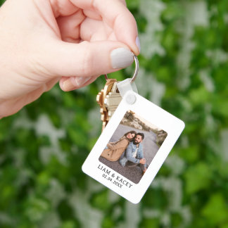 Personalized Photo Birthday Anniversary Wedding Keychain