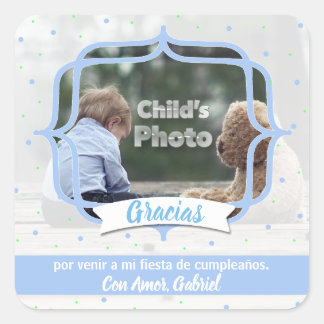 Personalized Photo Birthday Stickers