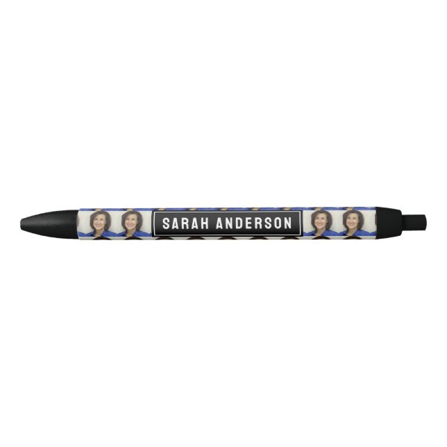 Personalized Photo Black Ink Pen (Front)