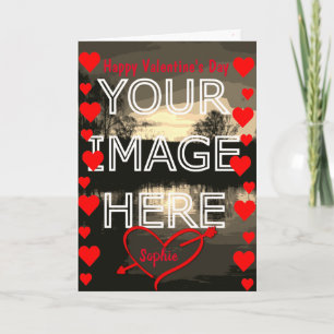 Personalized Photo Blank Valentine's Day Card