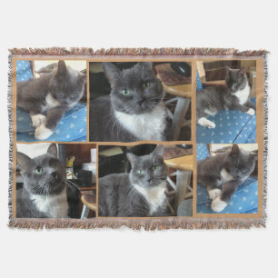 "Personalized Photo Blanket" Throw Blanket