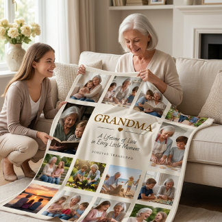 Personalized Photo Blankets for Grandma