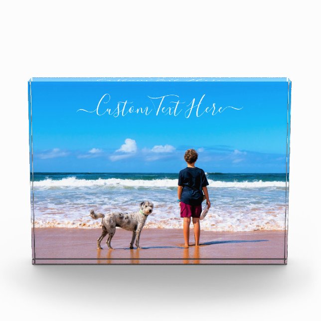 Personalized Photo Block Your Photos and Text (Front)